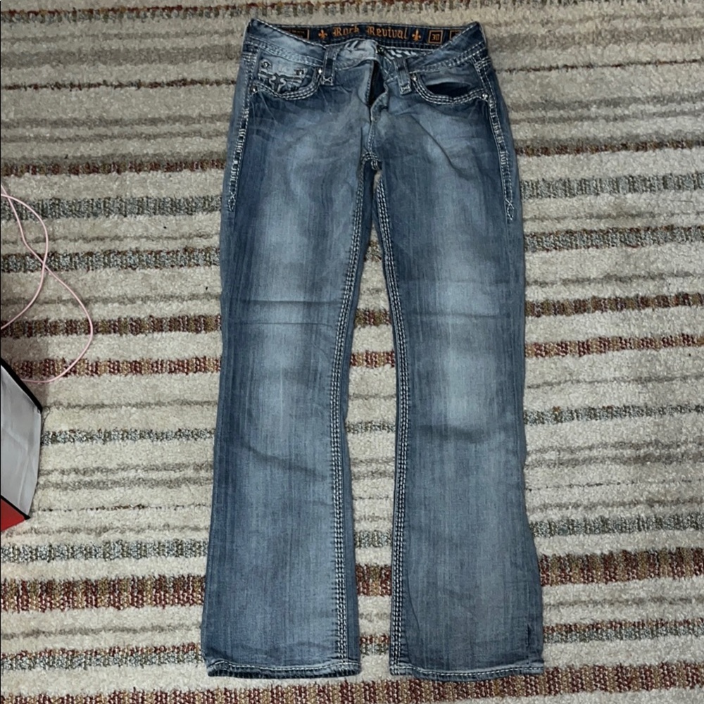 Rock Revival Light Blue Denim Jeans